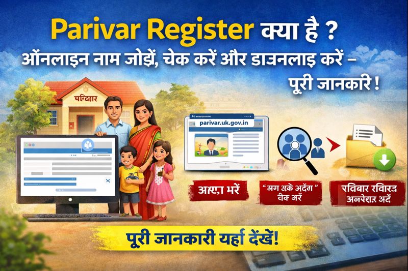 Parivar Register क्या है? ऑनलाइन नाम कैसे जोड़ें, चेक करें और डाउनलोड करें – पूरी जानकारी?