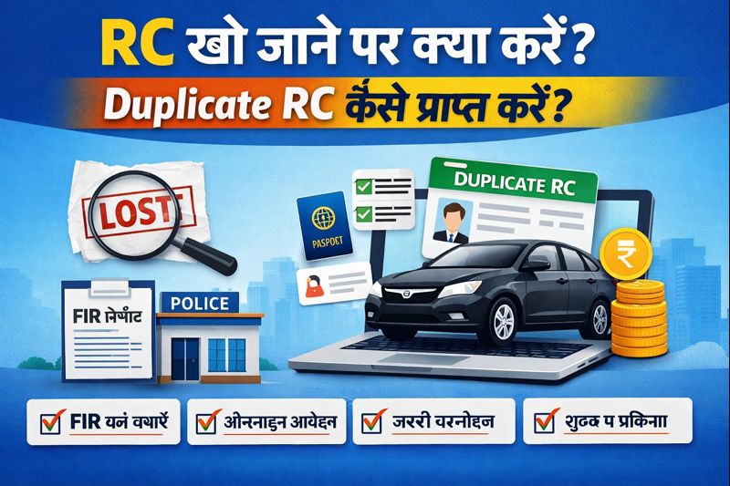 RC खो जाने पर क्या करें? Duplicate RC कैसे प्राप्त करें?