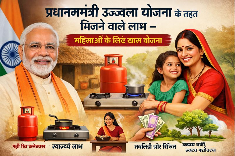 प्रधानमंत्री उज्ज्वला योजना के तहत मिलने वाले लाभ – महिलाओं के लिए खास योजना?