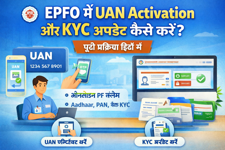 EPFO में UAN Activation और KYC अपडेट कैसे करें