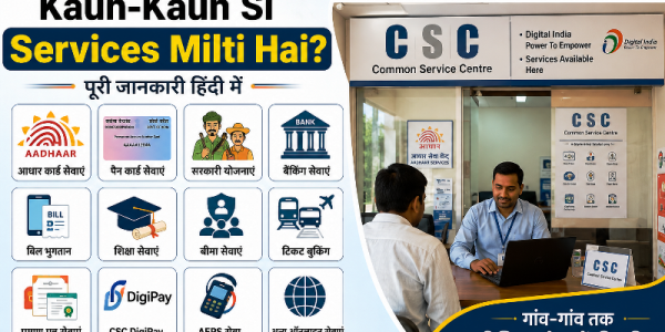 CSC Me Kaun-Kaun Si Services Milti Hai