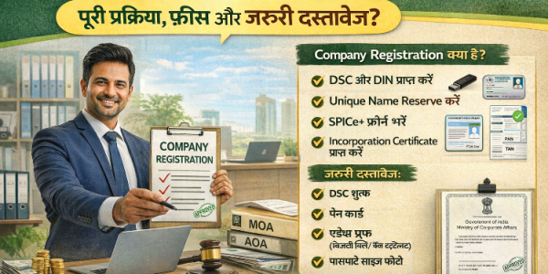 Company Registration कैसे करें? पूरी प्रक्रिया, फीस और जरूरी दस्तावेज?
