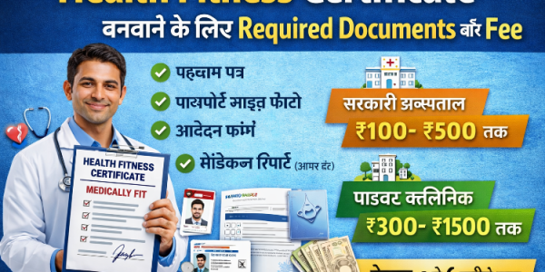 Health Fitness Certificate बनवाने के लिए Required Documents और Fee?