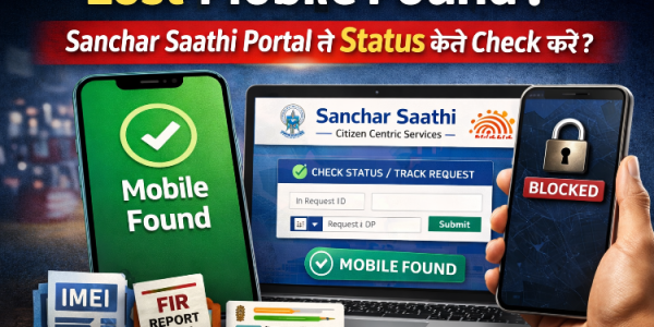 Lost Mobile Found? Sanchar Saathi Portal से Status कैसे Check करें?
