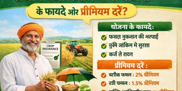 Pradhan Mantri Fasal Bima Yojana के फायदे और प्रीमियम दरें?