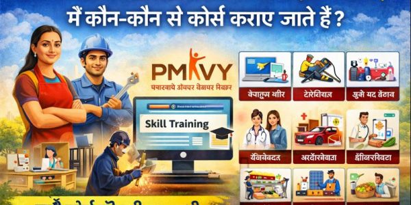 प्रधानमंत्री कौशल विकास योजना (PMKVY) में कौन-कौन से कोर्स कराए जाते हैं?